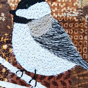 PDF Art QUILT PATTERN Chickadee / Bird Quilt Pattern / Quilting Patterns / Gifts for Quilters / Art Quilt Patterns / Chickadee Quilt image 3