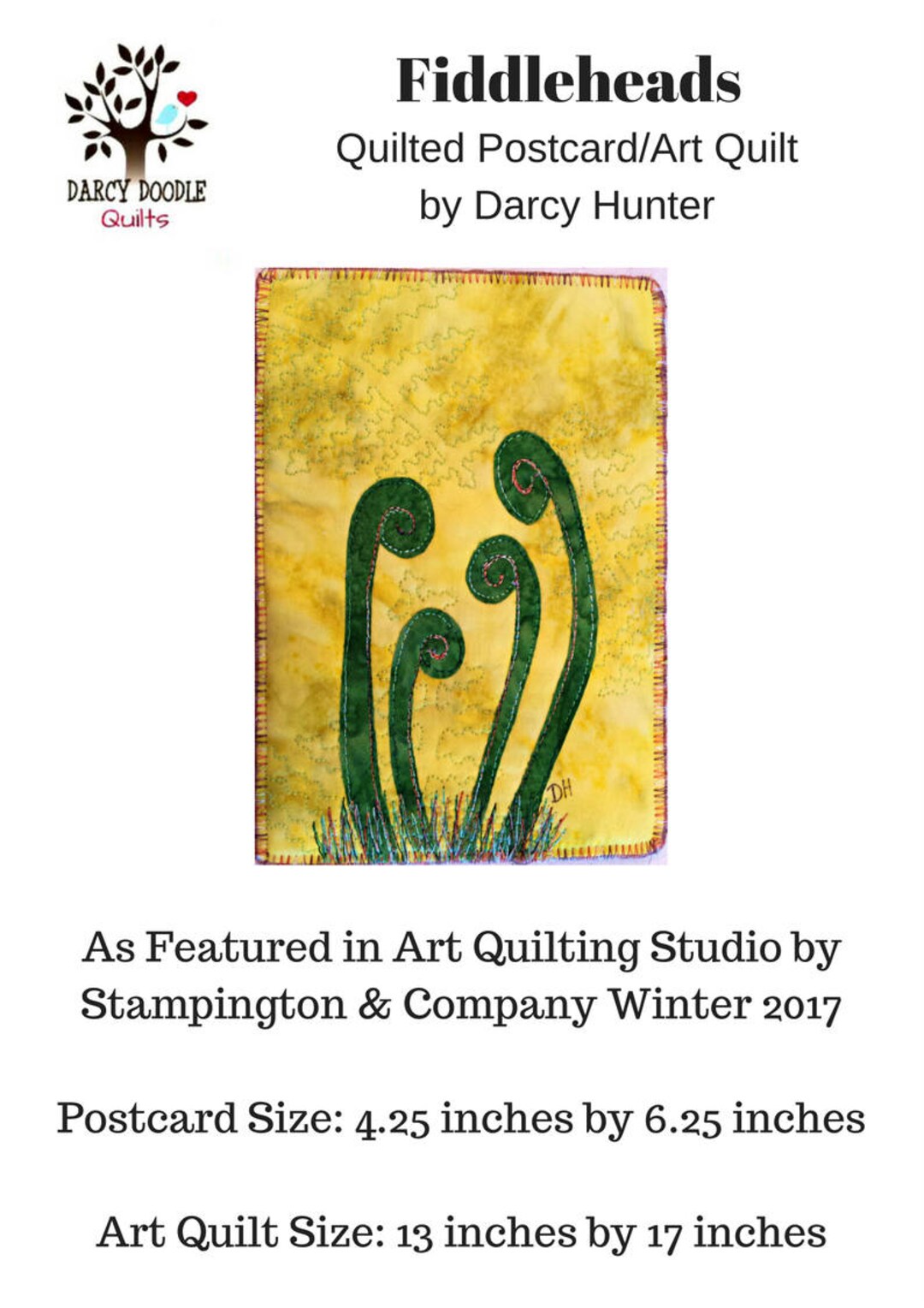 Fiddleheads PDF Quilt Pattern / Quilting Patterns / Simple Etsy Canada