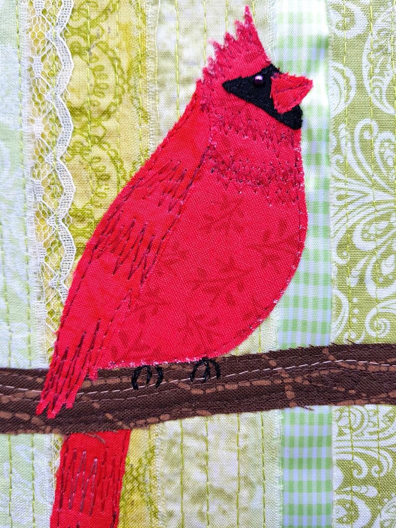 PDF Art QUILT PATTERN Cardinal / Bird Quilt Pattern / Quilting Etsy