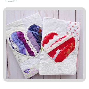 PDF Book Cover PATTERN Heart  / Journal Cover Quilt Pattern / Quilting Patterns/ Gifts for Quilters / Quilt Patterns