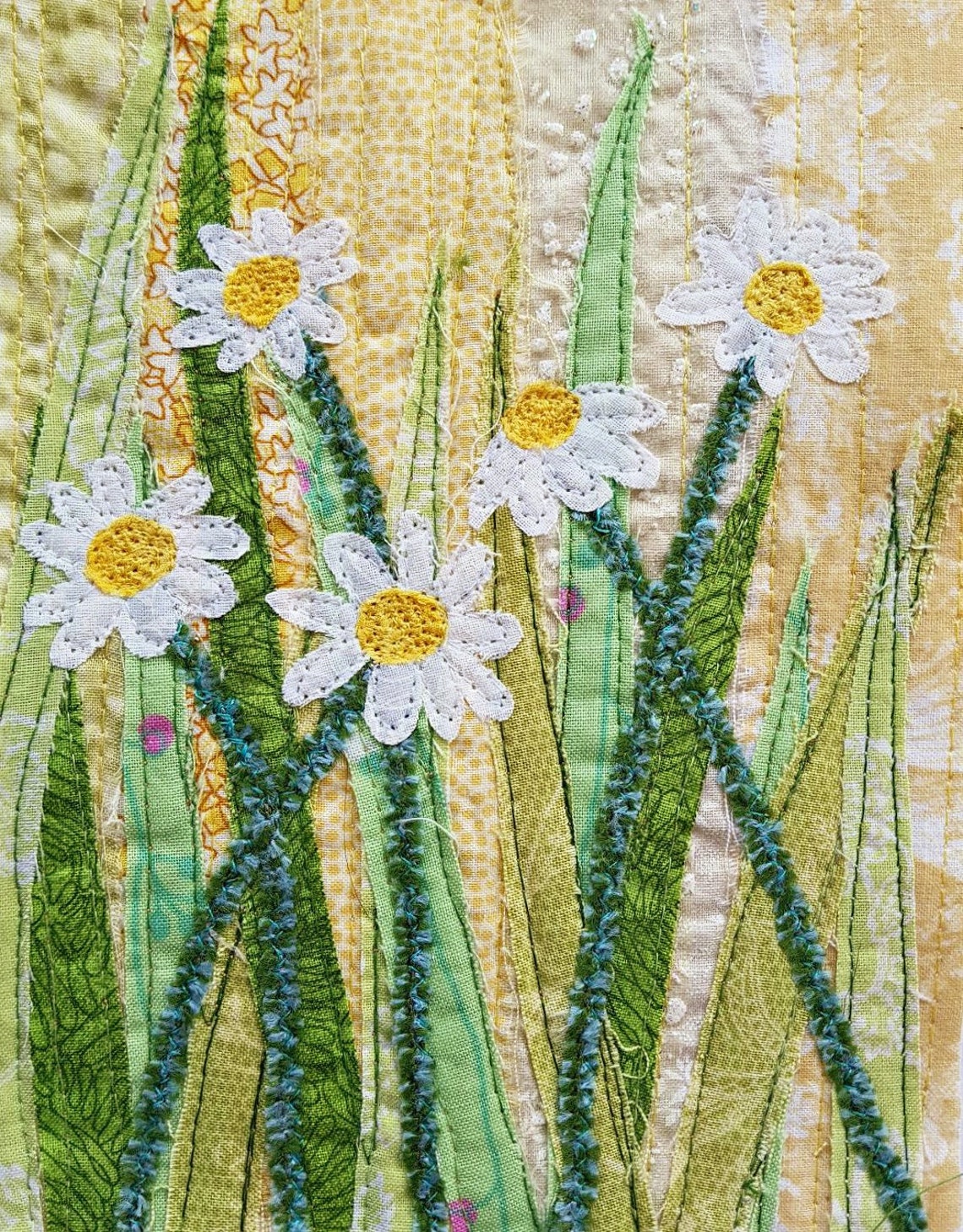 PDF Art QUILT PATTERN Daisies / Floral Quilt Pattern / Flower Etsy