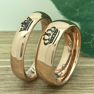 Bague queen king hot sale