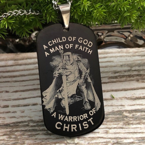 A Child Of God A Man Of Faith A Warrior Of Christ Custom Name And