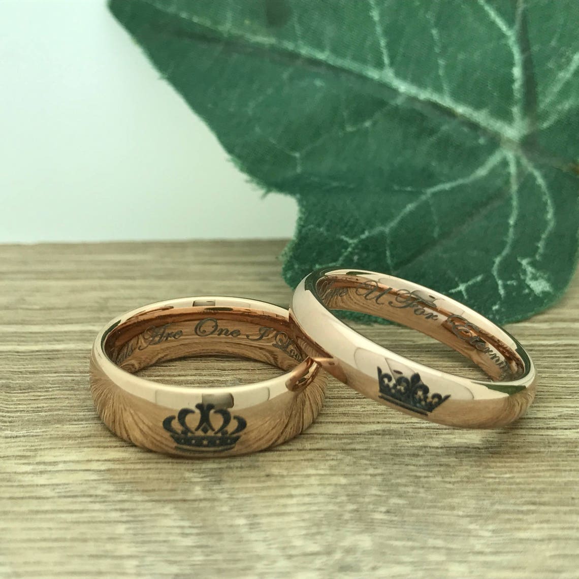 King and Queen Rings His & Hers Tungsten Rings Personalized Etsy King and Queen Rings His & Hers Tungsten Rings Personalized Etsy