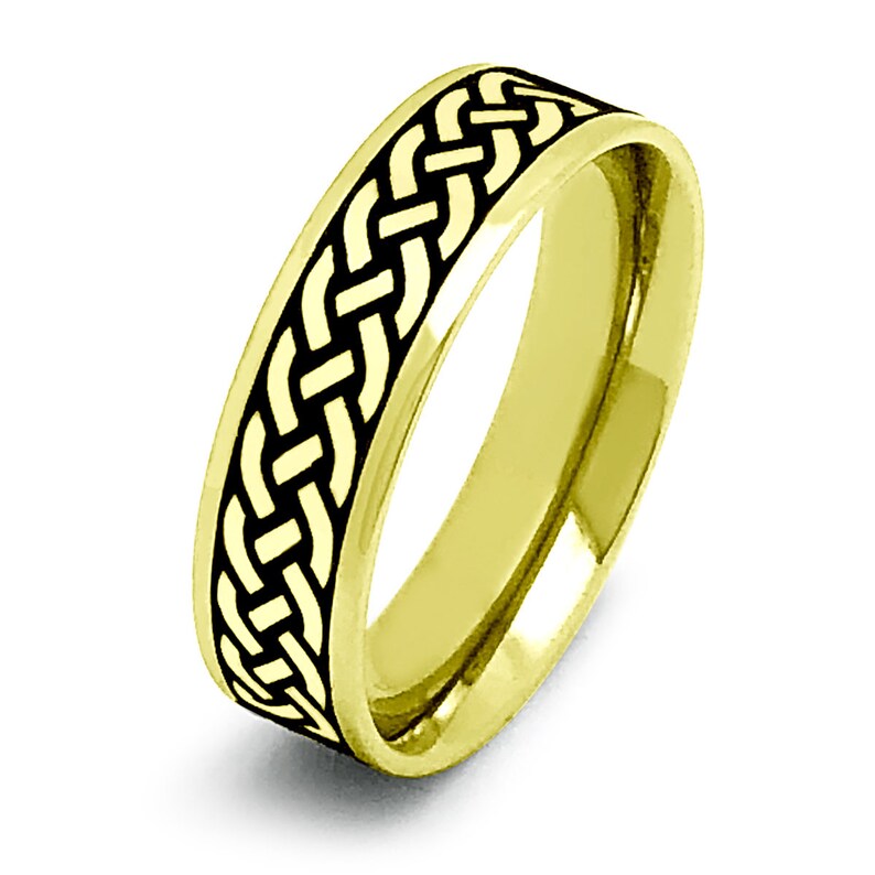 6mm Claddagh Rings,Celtic Claddagh Wedding Rings,Celtic Band for Men and Women Tungsten Celtic Claddagh Rings Couples Ring Set