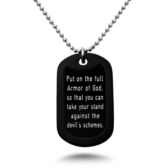 Armor of God Dog Tag Necklace Armor of 