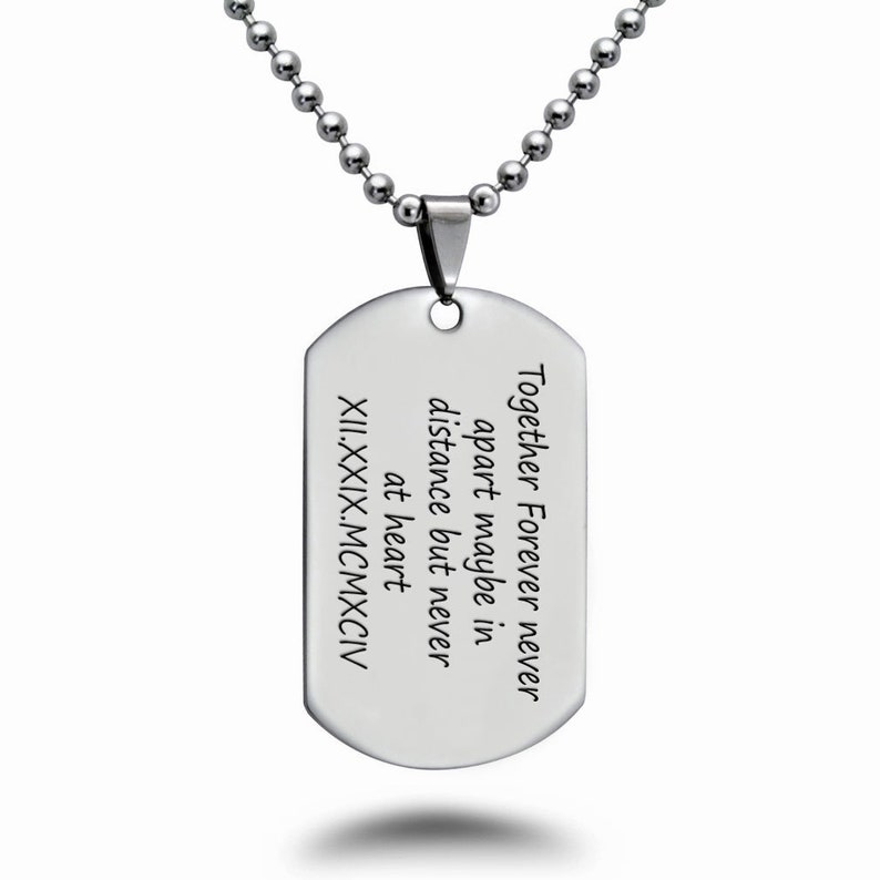 Armor of God Bible Verse Stainless Steel Dog Tag Necklace Etsy