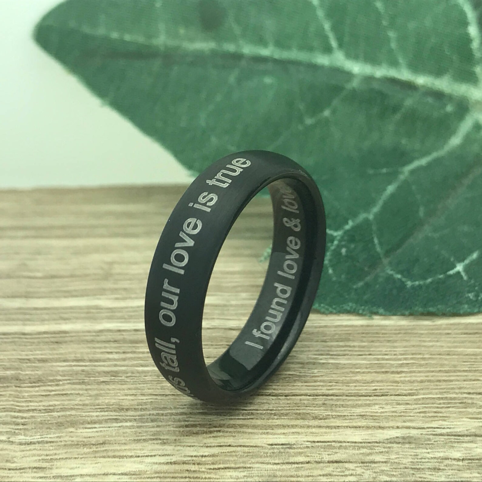 8mm/6mm His &amp; Hers Tungsten Wedding Rings Personalize Engrave | Etsy