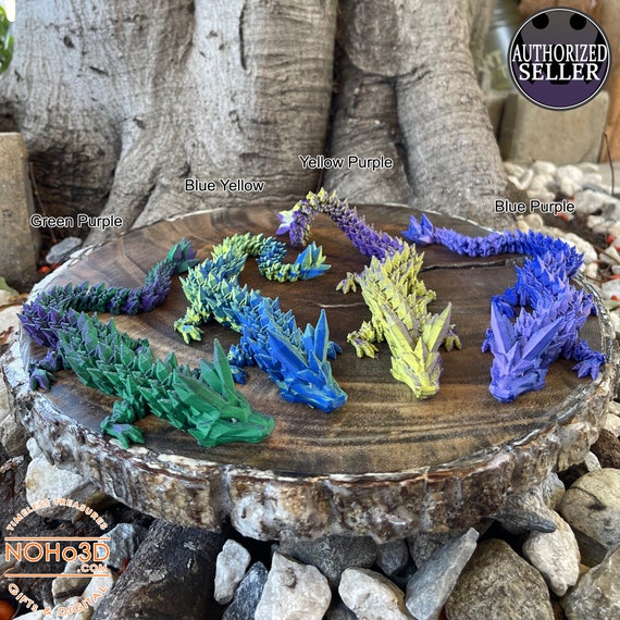 3D Printed Gem Dragon Crystal Dragon Fidget Toys for Autism ADHD