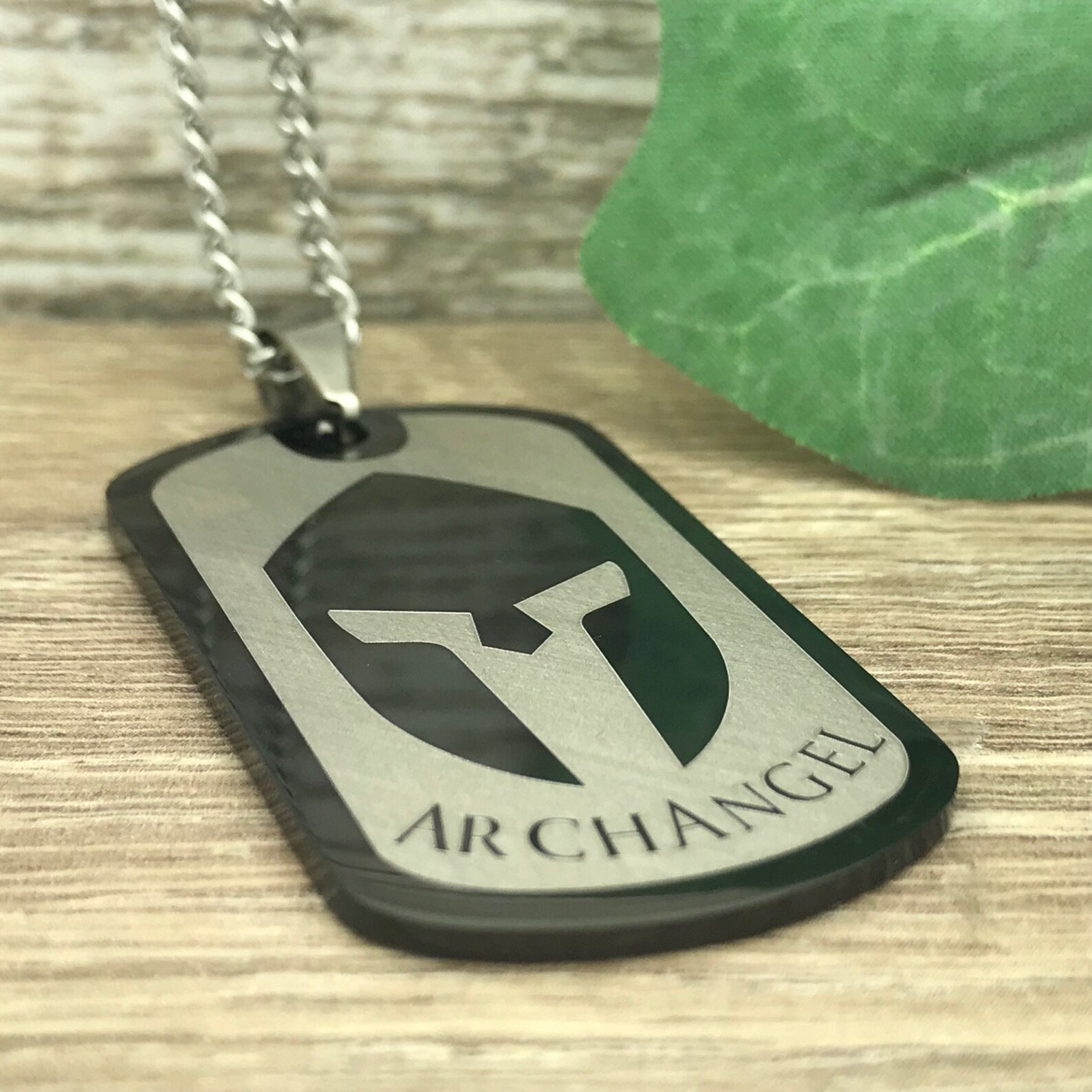 Armor of God Dog Tag Necklace Black Stainless Steel Dog Tag Etsy