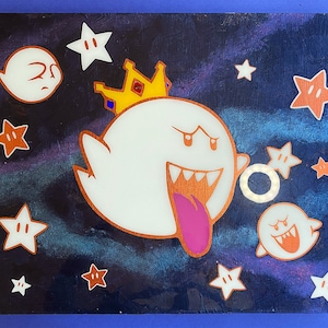 GLOW in the DARK King Boo Painting