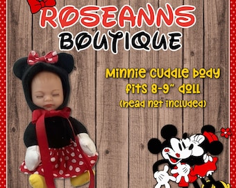 8-9” cuddle body in a well known print