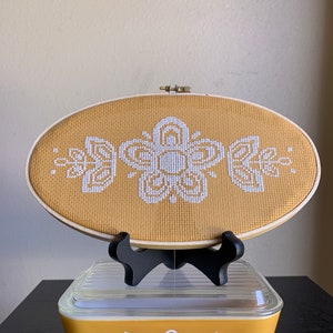 Pyrex Butterfly Gold Cross Stitch Pattern PDF