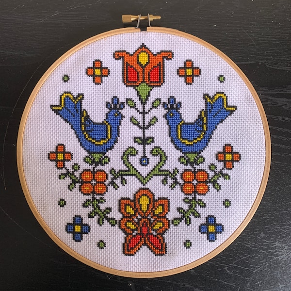 Pyrex Country Festival Cross Stitch Pattern PDF