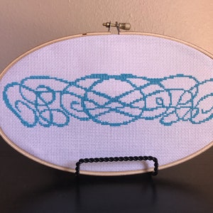 Pyrex Scroll Cross Stitch