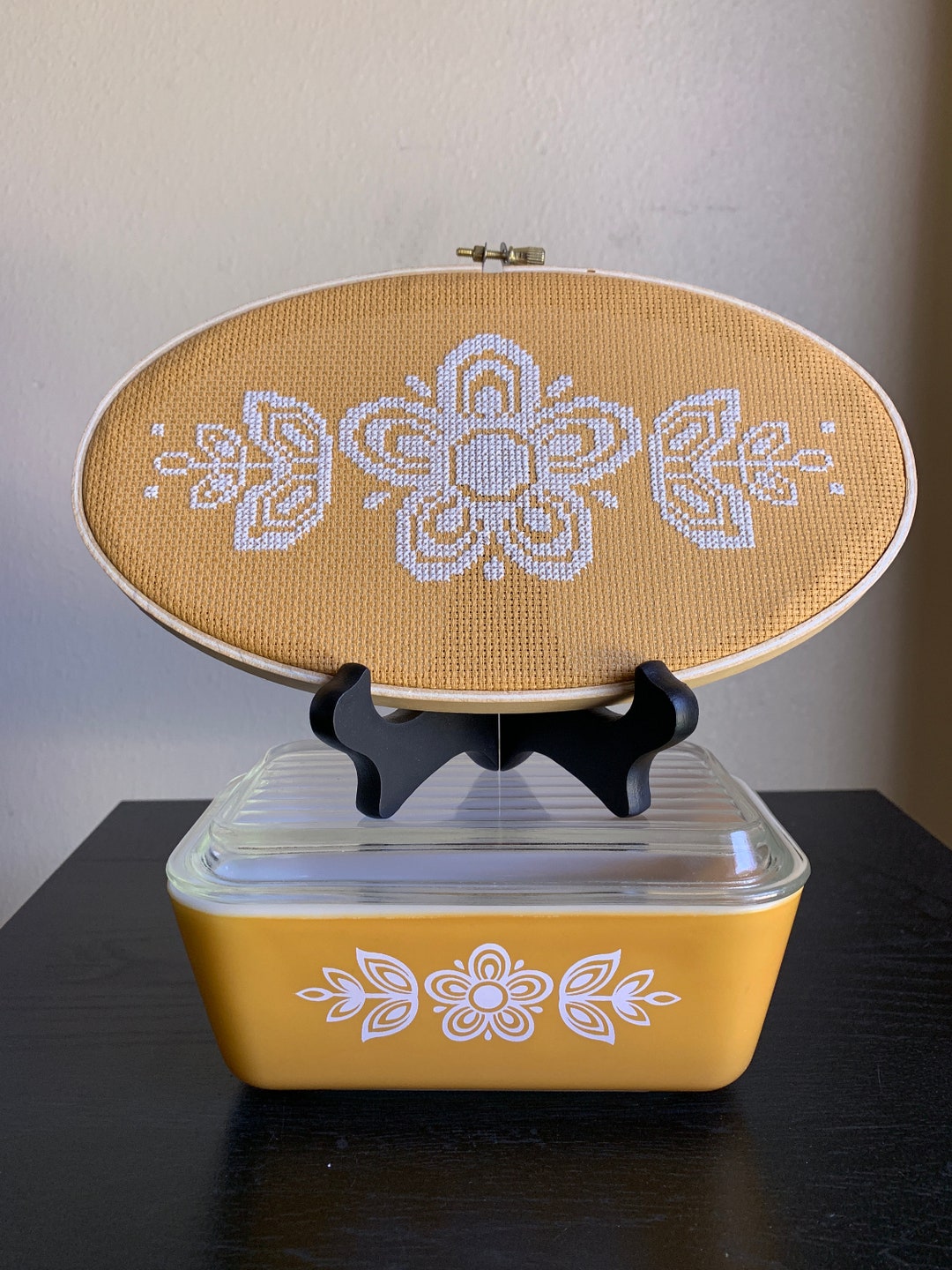 Pyrex Butterfly Gold Cross Stitch Pattern PDF - Etsy