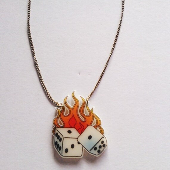 Flaming Dice Tattoo Flaming Dice Tattoo
