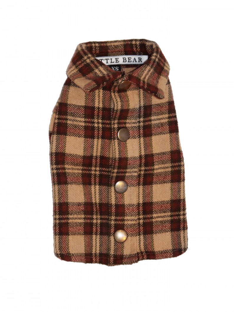 The Classic Button Up Dog Shirt Jacket in Red Plaid Flannel image 4