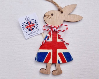 Couronnement du roi Charles ||| décoration, Couronnement 2023 Memorabilia, Emma Bridgewater Union Jack inspiré Décoration du Jubilé, Décor en bois
