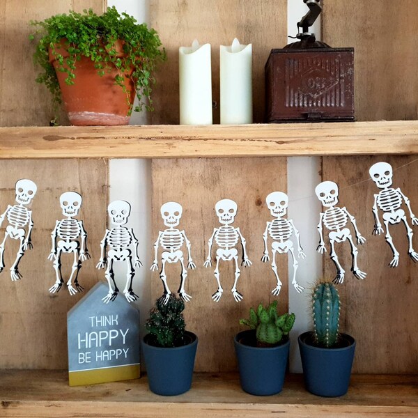 Skeleton Garland Etsy