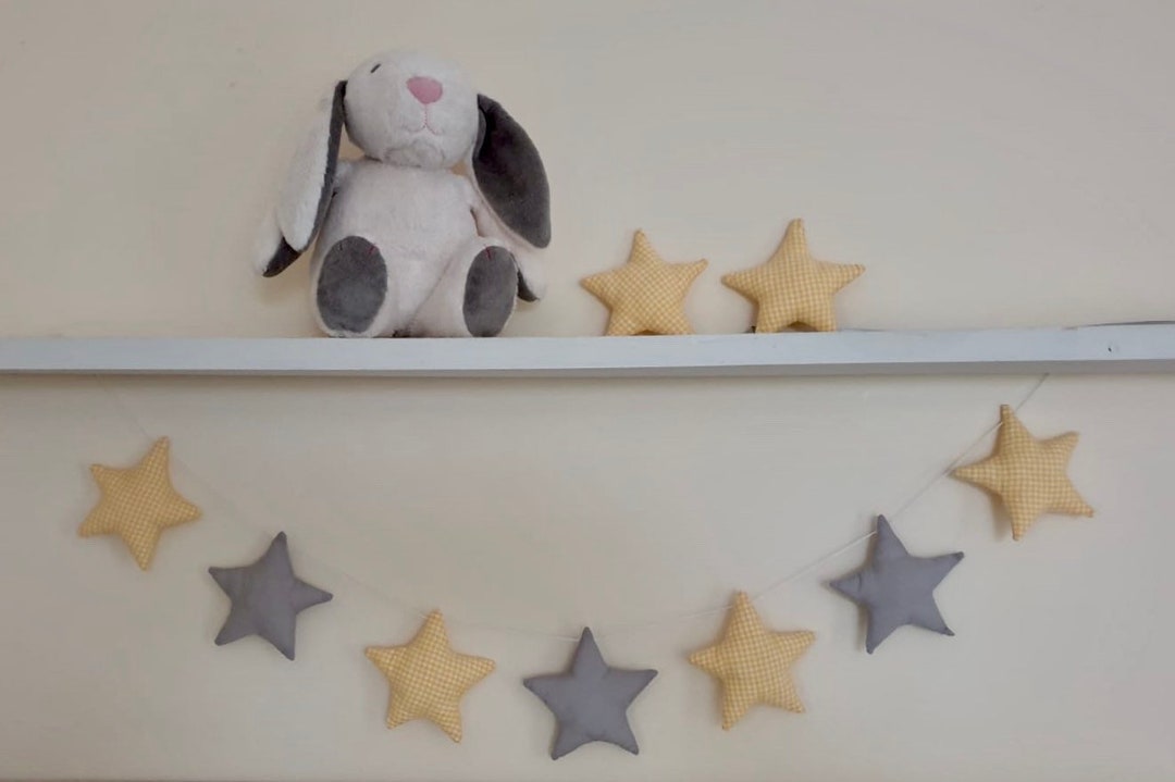 Nursery Garland / Cot Garland / Baby Garland / Star Garland / Etsy