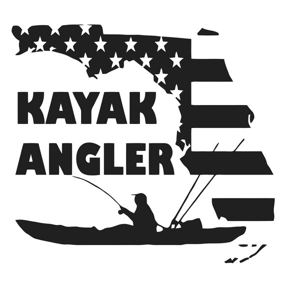Paddle fishing decal