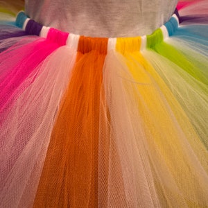 Neon Candyland Rainbow tutu, unicorn tutu, Neon tutu, pet costume, women&#39;s costume, running tutu, princess tutu, tutus for women