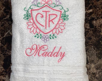 Baptism CTR Towel Swirl or Floral