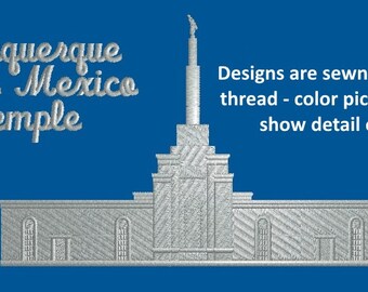 Albuquerque, New Mexico Embroidered LDS Temple Handkerchiefs