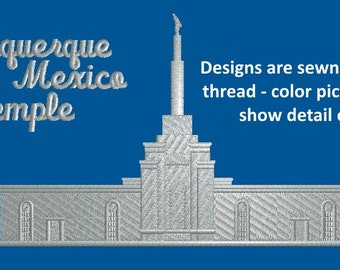 Albuquerque, New Mexico Embroidered LDS Temple Handkerchiefs