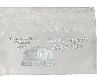 Winter Quarters Nebraska Embroidered LDS Temple Envelope
