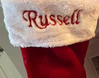 PLUSH Personalized Christmas Stockings