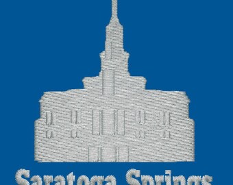 Saratoga Springs Emboidered LDS Temple Handkerchiefs