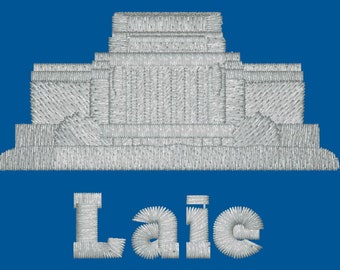 Laie, Hawaii Embroidered LDS Temple Handkerchiefs