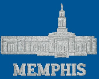 Memphis Tennessee LDS Embroidered Temple Ties