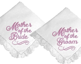 Mother of the Bride or Groom Wedding Handkerchief