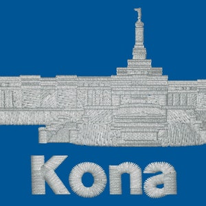 Kona Hawaii LDS Embroidered Temple Ties