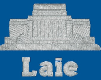 Laie Hawaii Embroidered LDS Temple Envelope