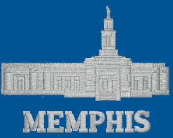 Memphis, Tennessee Embroidered LDS Temple Handkerchiefs