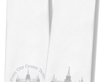 Provo City Center LDS Embroidered Temple Ties