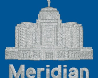 Meridian Idaho LDS Embroidered Temple Ties