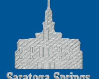 Saratoga Springs Utah Embroidered LDS Temple Envelope