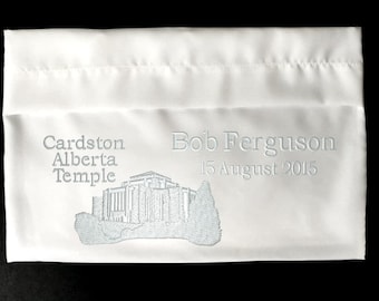 Cardston Alberta Embroidered LDS Temple Envelope