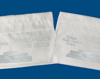 Raleigh North Carolina Embroidered LDS Temple Envelope