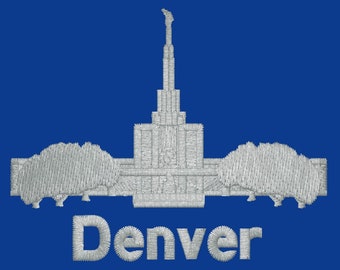 Denver Colorado Embroidered LDS Temple Envelope