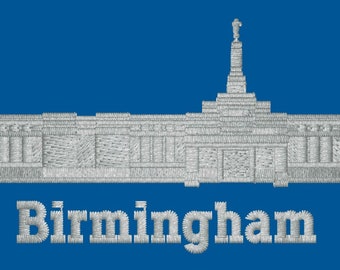 Birmingham, Alabama Embroidered LDS Temple Handkerchiefs