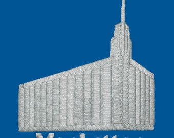 Manhattan, New York Embroidered LDS Temple Handkerchiefs