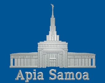 Apia Samoa Embroidered LDS Temple Envelope