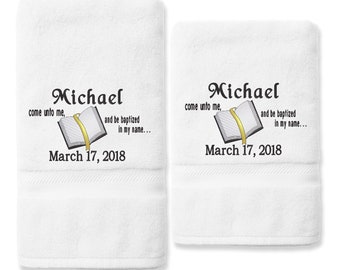 Scripture Baptism Towel