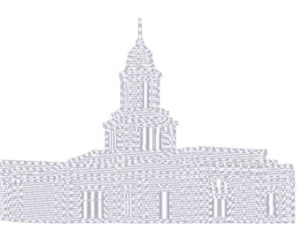 Knoxville Tennesse  Embroidered LDS Temple Envelope